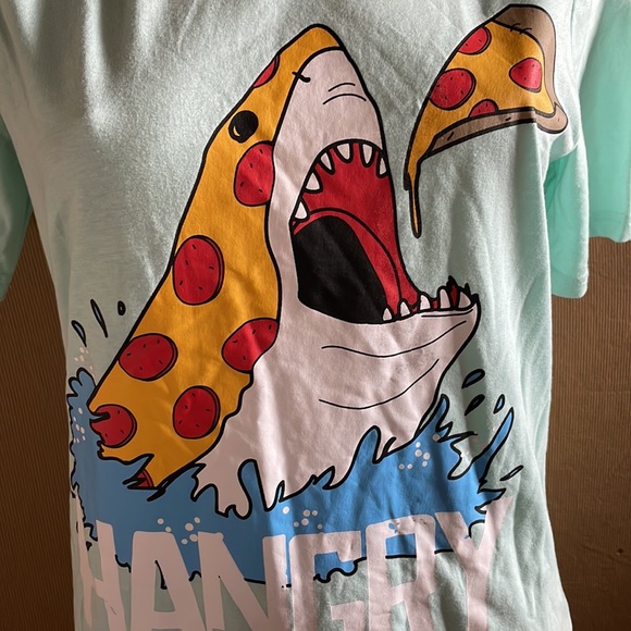 Hangry Pizza Shark T Shirt - Picture 4 of 5